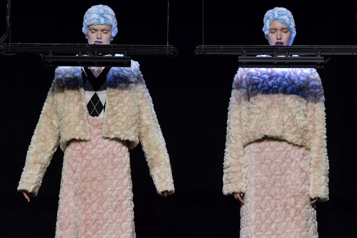 Anrealage Fall 2023 PARIS, FRANCE - FEBRUARY 28: A model walks the runway during the Anrealage Ready to Wear Fall/Winter 2023-2024 fashion show as part of the Paris Fashion Week on February 28, 2022 in Paris, France. (Photo by Victor VIRGILE/Gamma-Rapho via Getty Images)
