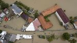 Penampakan Udara Banjir yang Rendam Muaragembong Bekasi