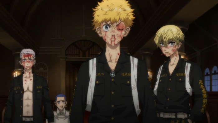 Cuplikan adegan dalam Tokyo Revengers Season 2 Episode 8.