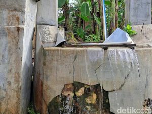 Penampakan Fenomena Air Sumur Meluap Tumpah-tumpah di Wonogiri
