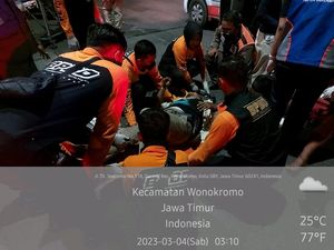 Tiga Petugas Satpol PP Surabaya Tertabrak Pemotor Mabuk, Satu Patah Kaki