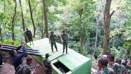 Salah satu pompa hidram yang dibangun Kodam IX/Udayana di Banjar Dinas Anyar, Desa Sambangan, Kecamatan Sukasada, Kabupaten Buleleng.