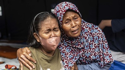 Kondisi Pengungsi Kebakaran Depo Plumpang di Posko PMI