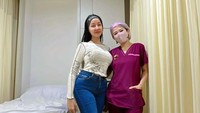 Melalui Instagram Story, Lucinta mengatakan awalnya ia memiliki berat badan 68 kg. Akhirnya, berat badan Lucinta turun banyak setelah rutin mengikuti body goals treatment oleh dr Cissie. (Foto: TikTok @lucintaluna)