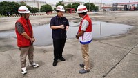 Erick meninjau langsung Terminal BBM Plumpang atau dikenal dengan Depo Pertamina Plumpang, Jakarta Utara.