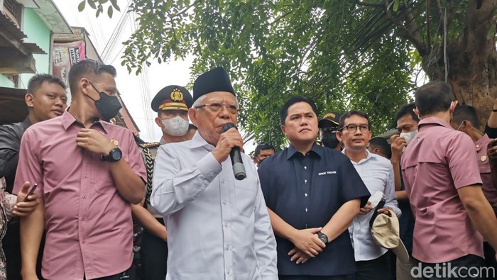 Wapres Maruf Amin kunjungi permukiman terdampak kebakaran Depo BBM Plumpang