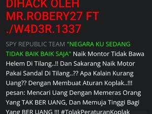 Saat Hacker Retas Website Humas Polrestabes Semarang Protes soal Tilang