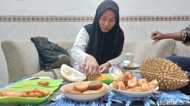 Wingko goreng durian