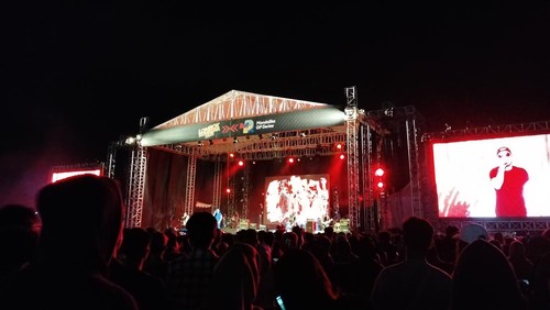 Konser Jamrud menutup WSBK Mandalika, Lombok Tengah, NTB, Minggu malam (5/3/2023).