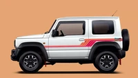 Decals klasik tersebut kemudian dipadukan dengan pilihan warna eksterior White, Jungle Green, Medium Grey, dan Bluish Black Pearl. Foto: Carscoops