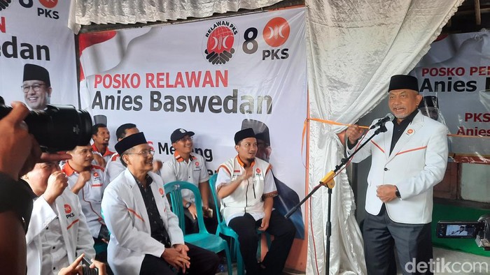Presiden PKS Ahmad Syaikhu di Cangkringan, Sleman, Minggu (5/3/2023).