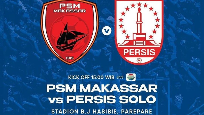 PSM Makassar Vs Persis Solo di Stadiion Gelora BJ Habibie Parepare dalam laga pekan ke-28 Liga 1 2022/2023.