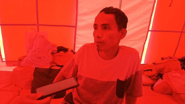 Rizal (29) warga sekitar Depo Pertamina Plumpang, Kecamatan Koja, Jakarta Utara (Jakut) (Adrial-detikcom)