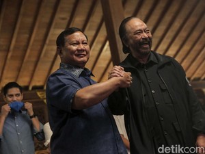 Saat Prabowo dan Paloh Satu Suara Anggap Tak Masuk Akal Tunda Pemilu