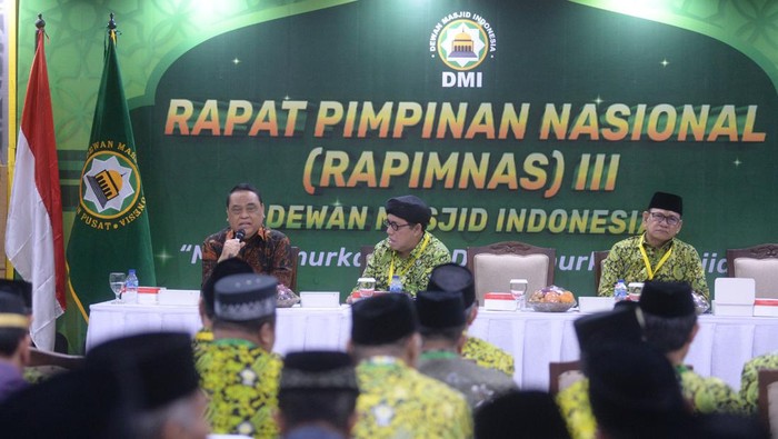 Dewan Masjid Indonesia (DMI) menyelengarakan Rapat Pimpinan Nasional (Rapimnas) III, di kantor pusat DMI di Jalan Matraman Raya, Jakarta Timur.