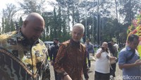 Gubernur Jateng, Ganjar Pranowo saat hadir di acara pengukuhan Rektor USU menjadi guru besar. Foto: Raja Malo Sinaga