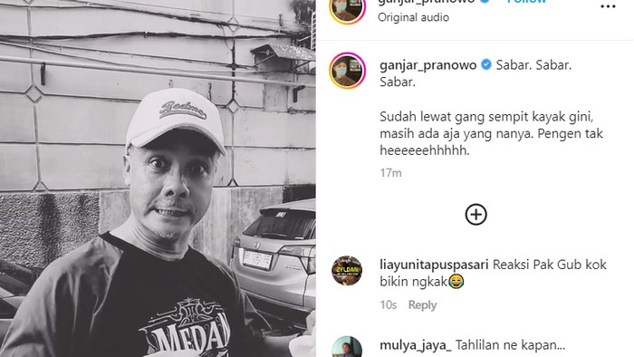 Gubernur Jawa Tengah Ganjar Pranowo geregetan saat ditanya soal tsunami gol Liverpool kalahkan MU, Senin (6/3/2023).