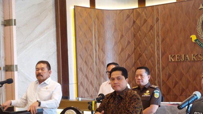 Jaksa Agung ST Burhanuddin dan Menteri BUMN Erick Thohir