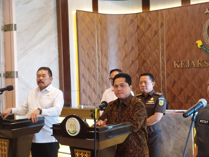 Jaksa Agung ST Burhanuddin dan Menteri BUMN Erick Thohir