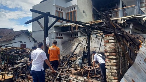 Kondisi rumah kontrakan pemilik usaha odong-odong di Kelurahan Loloan Timur, Jembrana, Bali, Senin (6/3/2023). (I Putu Adi Budiastrawan/detikBali)