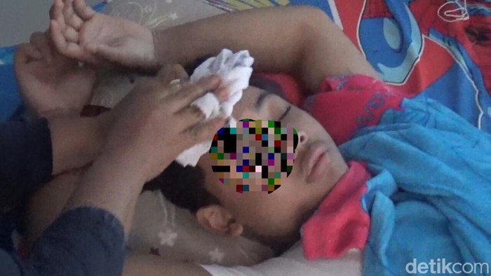 Kondisi siswa SMP di Lampung Selatan yang dikeroyok kakak kelas.