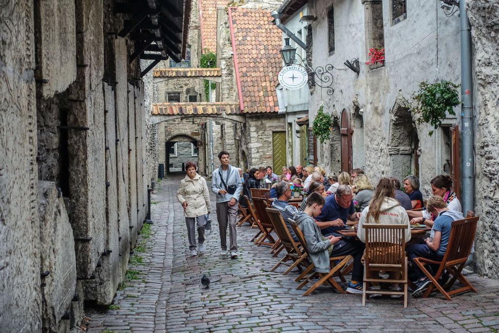General view of the old town is seen in Tallinn, Estonia on 2 August 2022 (Photo by Michal Fludra/NurPhoto via Getty Images)