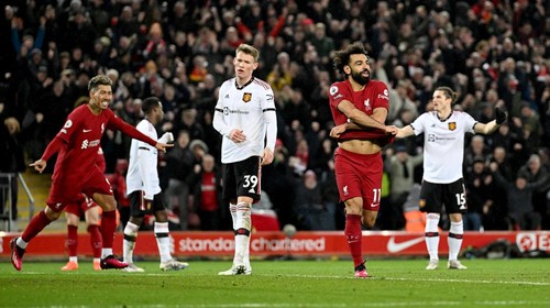 LIVERPOOL, ENGLAND - MARCH 05: (THE SUN OUT, THE SUN ON SUNDAY OUT)  during the Premier League match between Liverpool FC and Manchester United at Anfield on March 05, 2023 in Liverpool, England. (Photo by Andrew Powell/Liverpool FC via Getty Images)