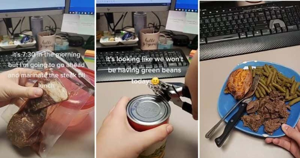 Masak Steak di Meja Kantor, Wanita Ini Dinilai Terlalu Ribet