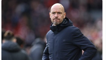 Di bawah asuhan Ten Hag, MU sudah beberapa kali kalah telak. Foto: Twitter