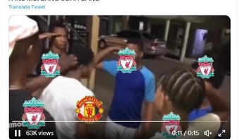 MU dikepung Liverpool. Foto: Twitter
