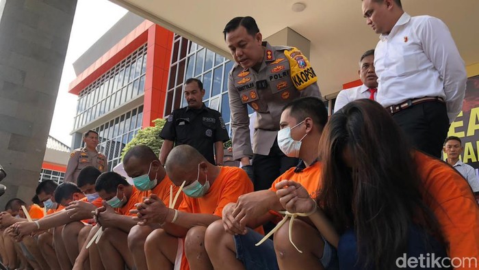 Para pelaku curanmor di Gresik dihadirkan dalam press release