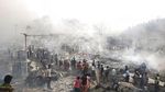 Penampakan Kebakaran Hebat Landa Kamp Rohingya di Bangladesh