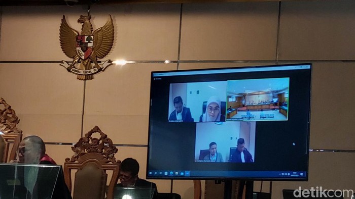 Sidang kasus suap hakim Mahkamah Agung (MA) kembali digelar di Pengadilan Negeri Tipikor Bandung, Senin (6/3/2023).