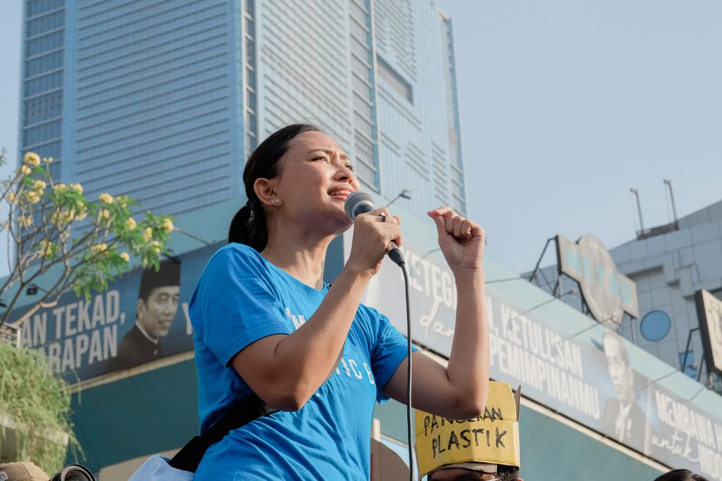Tiza Mafira, pendiri Gerakan Indonesia Diet Kantong Plastik