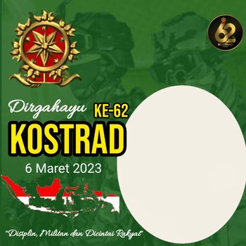 Twibbon HUT Kostrad 2023