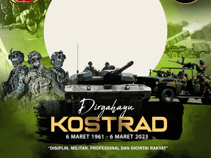 Twibbon HUT Kostrad 2023