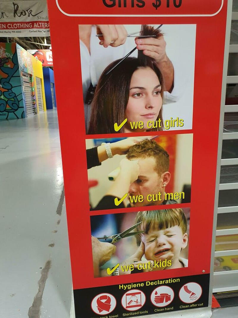 Apakah detikers pernah menemukan desain yang mengelitik mata, dan membuat orang-orang salah mengarikan maksudnya? Seperti deretan desain berikut ini.