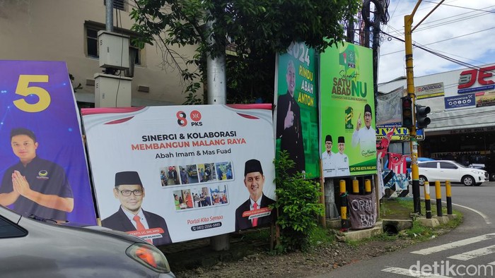 KPU-Bawaslu Kota Malang Saling Lempar soal Maraknya Baliho Parpol-Politisi