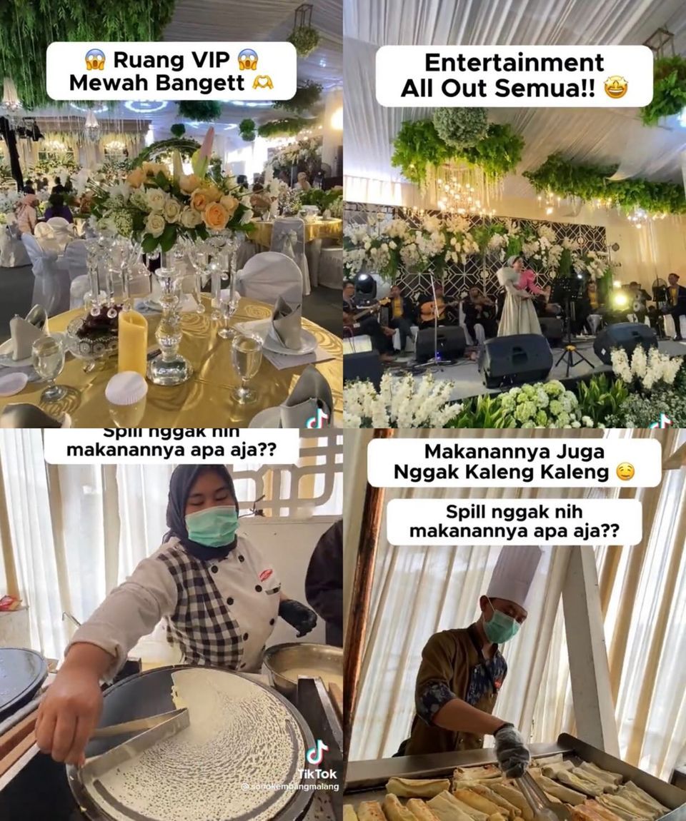 Dekorasi pernikahan di rumah seperti di hotel bintang lima, viral di media sosial.