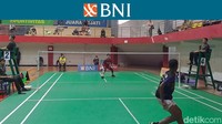 Partai babak kualifikasi 32 besar ini juga mencuri perhatian karena Jevian Vinara Phaskalis Jevlianda Ayomi vs Bagus Prasetyo bertanding dengan sengitnya selama 70 menit! Foto: Putra Rusdi/detikcom