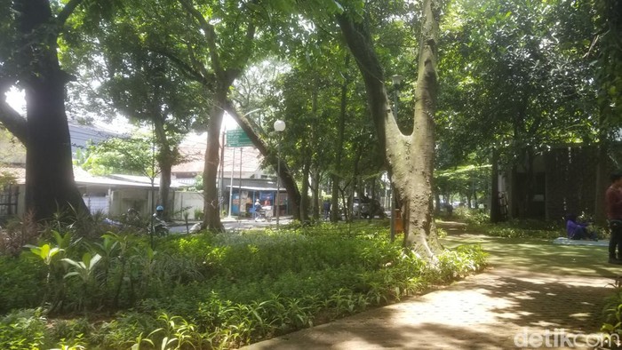 Kondisi terkini Taman Pers Bandung di Jalan Malabar, Selasa (7/3/2023).