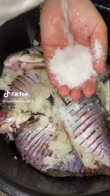 Makan ikan mentah yang difermentasi