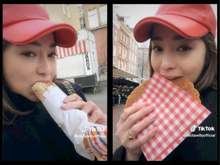 Nikita Willy Puas Jajan di Albert Cuyp Market Amsterdam, Ini Menunya!
