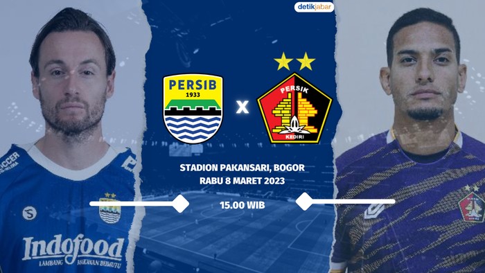 Persib Bandung vs Persik Kediri.