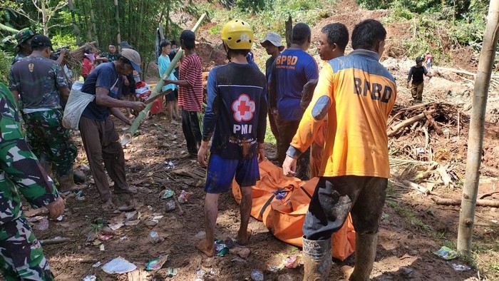 Pria di Lebak ditemukan tewas tertimbun material longsor (dok. Istimewa)