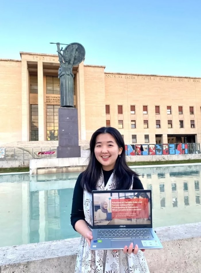 Riona Keiko, mahasiswa Hubungan Internasional Universitas Airlangga (Unair).