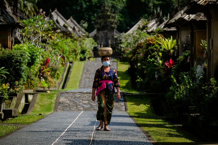Menparekraf Sandiaga Uno di Desa Penglipuran, Bangli, Bali.