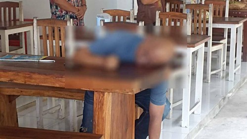 Seorang sopir ditemukan tewas di warung di objek wisata Pantai Melasti, Ungasan, Kuta Selatan, Badung, Bali, Selasa (7/3/2023) sekitar pukul 12.30 Wita.
