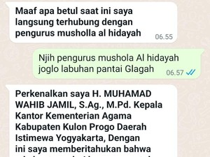Nama Kepala Kemenag Kulon Progo Dicatut Janjikan Bantuan Rp 80 Juta