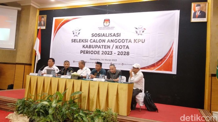 Tim Seleksi Provinsi Gorontalo membuka pendaftaran untuk calon anggota KPU periode 2023-2028 di empat kabupaten di Gorontalo.